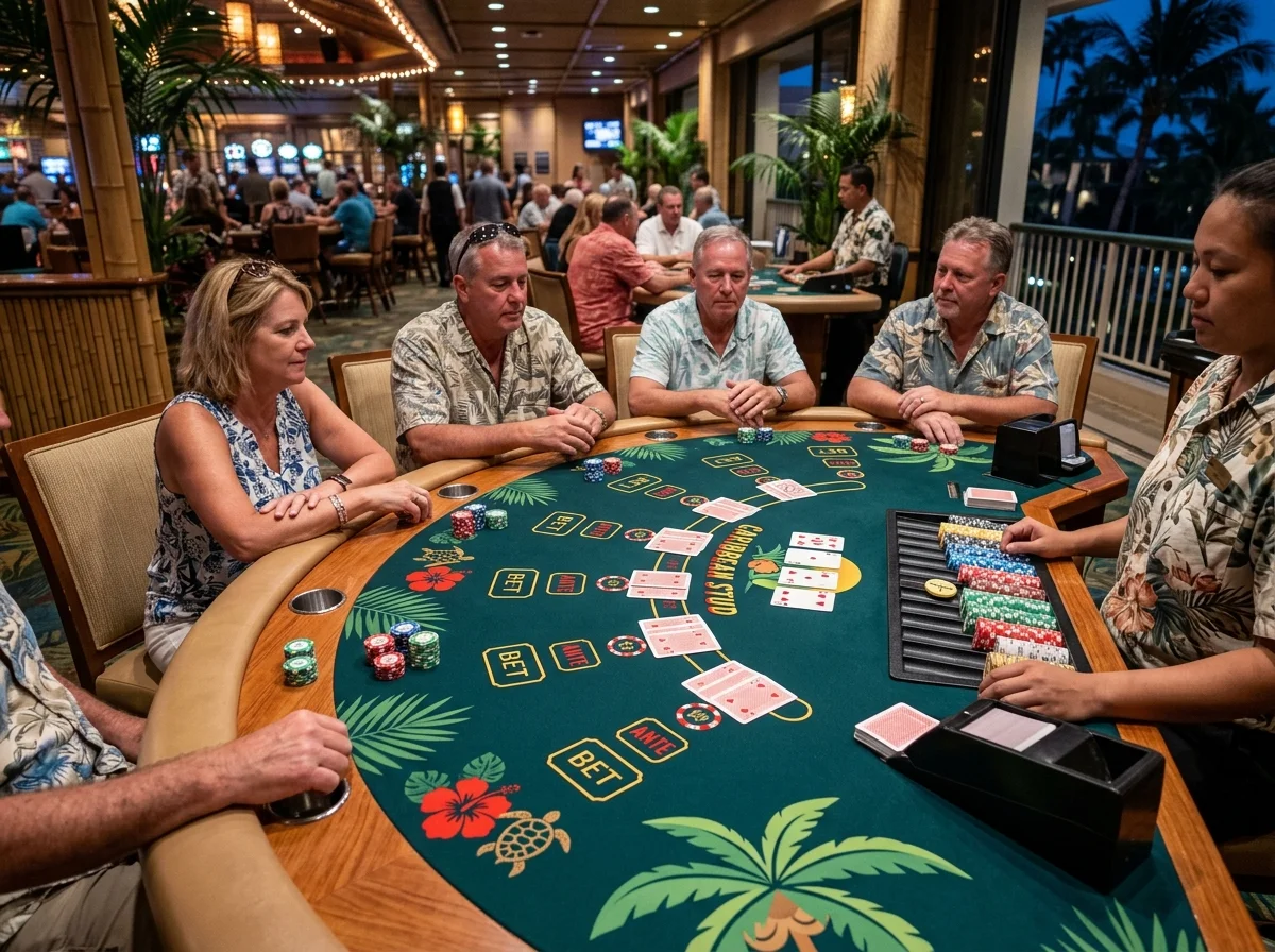 Poker Caribbean at Hellspin online casino table games